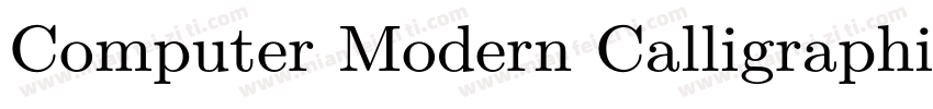 Computer Modern Calligraphic字体转换